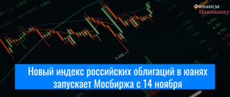 Новый индекс российских облигаций в юанях запускает Мосбиржа с 14 ноября