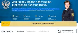 Ресурс позволяет обратиться в инспекцию труда, получить бесплатную консультацию по вопросам трудовых отношений